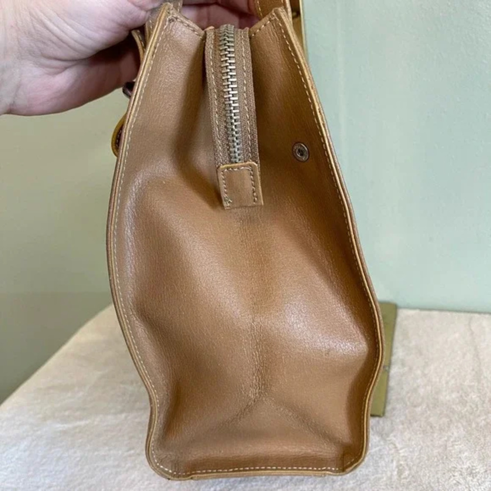 Vintage Luana Women's Brown Crossbody Leather Shoulder Tote Bag Made in Italy - Picture 8 of 16